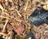大豆と挽肉の麻婆風作り方8写真