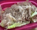 キャベツと豚バラの酒蒸し作り方2写真