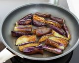 なすの中華風肉味噌あん。作り方3写真