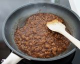 なすの中華風肉味噌あん。作り方5写真