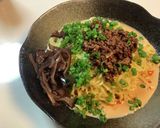 お手軽に、くにまつ風広島汁なし坦々麺作り方18写真