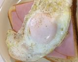 目玉焼きハムトースト作り方13写真
