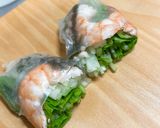 海ぶどうと青パパイヤの生春巻き作り方4写真