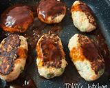 お弁当に！豆腐と鶏ミンチのハンバーグ作り方6写真