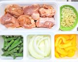 町中華の鶏もも肉カレー炒め作り方1写真