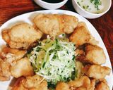 鶏むねのおろし南蛮、野菜添え作り方6写真