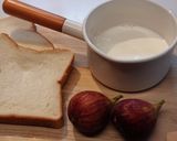 牛乳から作るチーズでイチジクトースト作り方1写真