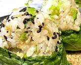 野沢菜のおにぎり【ゴマ油香るしらす入り】作り方5写真