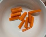 肉無チクワ洋風梅照りクリーム味野菜炒作り方4写真