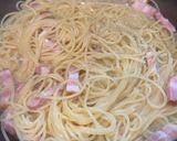 フライパン１つで　カルボナーラ作り方3写真