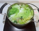 白菜と豆腐の鍋作り方4写真