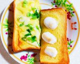 ごま油とチーズとねぎのトースト作り方6写真