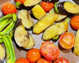 シラスとチーズとレモンのパスタ+夏野菜作り方1写真