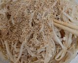 レンジで簡単！えのきともやしポン酢♡作り方5写真