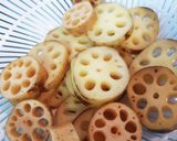 厚切りれんこんとチキンガーリックステーキ作り方1写真