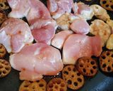 厚切りれんこんとチキンガーリックステーキ作り方6写真