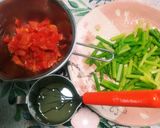 グリーンアスパラにトマトドレッシングon作り方1写真