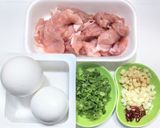 町中華の豚こま肉と卵のピリ辛炒め作り方1写真