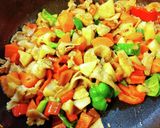 “しょうゆの実”de肉野菜炒め。作り方6写真