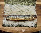 大葉が香る✨秋刀魚の巻き寿司作り方6写真