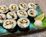 大葉が香る✨秋刀魚の巻き寿司作り方9写真