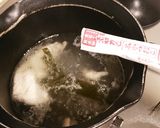 鶏皮de-麺スープ作り方3写真