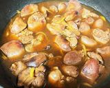 簡単照り照り臭くない肝煮作り方7写真