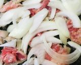 豚肉の三種ソースの焼きそば作り方1写真