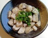レンチン煮物　柔らか里芋ごま味噌和え作り方5写真
