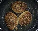 きのこたっぷり！簡単ハンバーグ作り方8写真