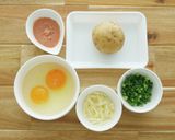 タラモチーズの巣ごもり卵作り方1写真