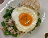 インゲンとひき肉のガパオ風作り方4写真