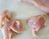 柔らか【鶏むね肉のガーリックマヨフライ】作り方1写真