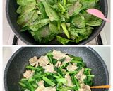 麺つゆで簡単＊豚肉と小松菜のとろみ炒め＊作り方5写真