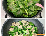 麺つゆで簡単＊豚肉と小松菜のとろみ炒め＊作り方5写真