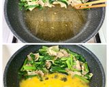 麺つゆで簡単＊豚肉と小松菜のとろみ炒め＊作り方6写真