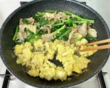 麺つゆで簡単＊豚肉と小松菜のとろみ炒め＊作り方7写真
