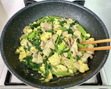 麺つゆで簡単＊豚肉と小松菜のとろみ炒め＊作り方9写真