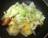キャベツとソーセージの旨激辛サブジ作り方4写真