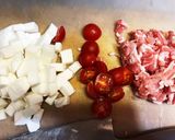3分クッキングはんぺんミニトマトの卵炒め作り方1写真
