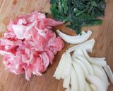 時短！豚肉とほうれん草の炒めもの作り方1写真