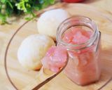 電子レンジで簡単♪ピンク色のりんごの甘煮作り方3写真