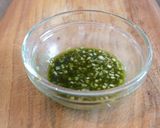 レンジで簡単蒸し鶏～青汁ネギ塩レモン～作り方1写真