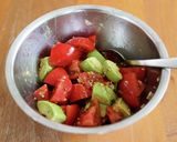 トマトとアボカドの中華風サラダ。作り方2写真