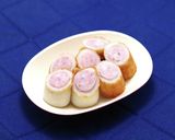 お弁当に最適│ちくわ粗挽きソーセージ詰め作り方5写真