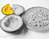 蒸しかぼちゃとカッテージチーズのサラダ作り方1写真