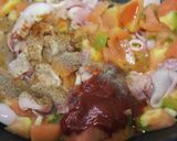 いかとトマトのにんにく炒め作り方5写真