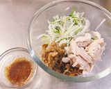シャキシャキ野菜と蒸し鶏のザーサイ和え作り方3写真