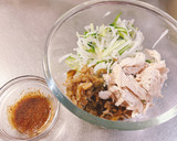 シャキシャキ野菜と蒸し鶏のザーサイ和え作り方3写真