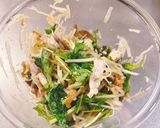 シャキシャキ野菜と蒸し鶏のザーサイ和え作り方4写真